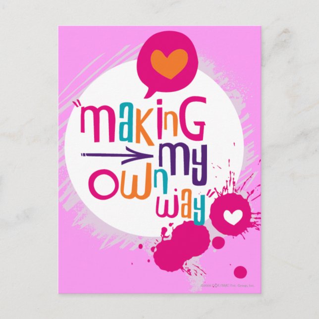 Carte Postale Faire ma propre voie (Devant)