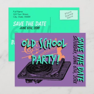 Carte Postale Faire-part 60th Birthday Party 60s Enregistrer la date