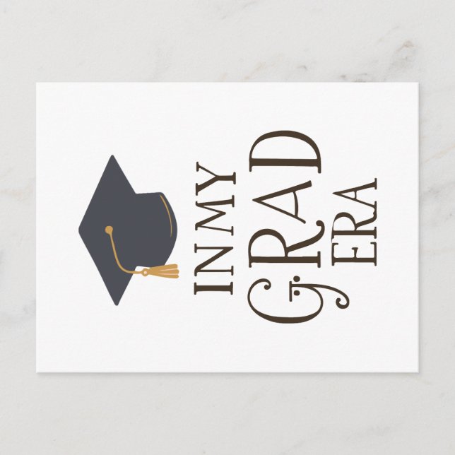 Carte Postale Faire-part À l'ère de mon diplôme (Devant)