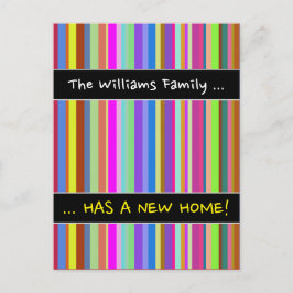 Carte Postale Faire-part "... A UNE NOUVELLE MAISON !" + Des bandes de diff