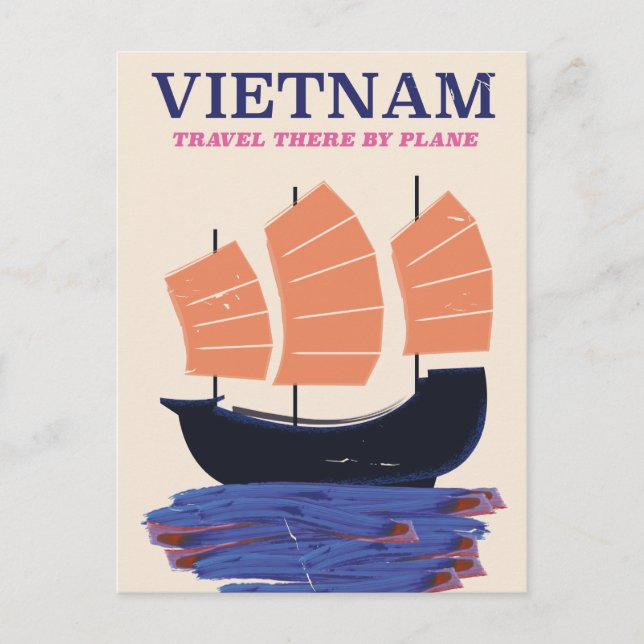 Carte Postale Faire-part Affiche de voyage au Vietnam (Devant)