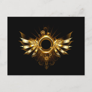 Carte Postale Faire-part Ailes de Steampunk