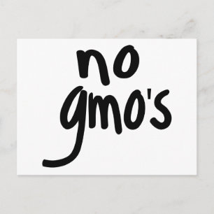 Carte Postale Faire-part Aliment non OGM Promotion d'additif Blanc