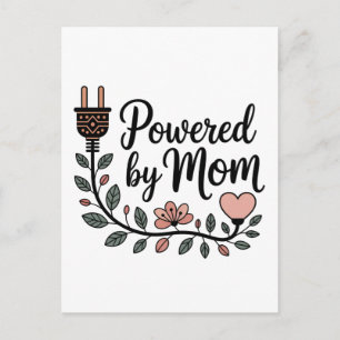 Carte Postale Faire-part Alimenté par maman