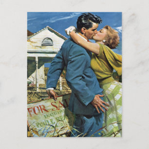 Carte Postale Faire-part Amour vintage et romance Nouveaux mariés Acheter P