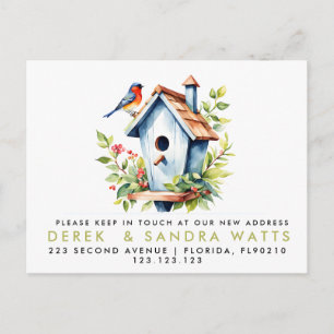 Carte Postale Faire-part annonce de changement d'adresse nous avons déménag