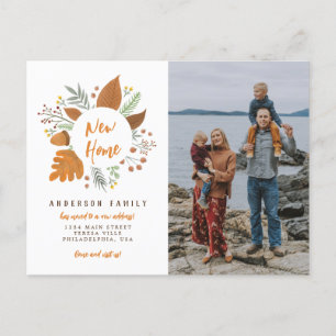 Carte Postale Faire-part Annonce de déménagement de photo de Thanksgiving p