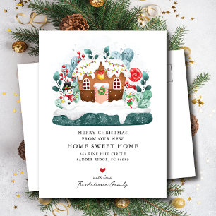 Carte Postale Faire-part Annonce de déménagement de Sweet Gingerbread House