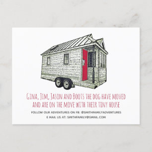 Carte Postale Faire-part Annonce de déménagement de Tiny House