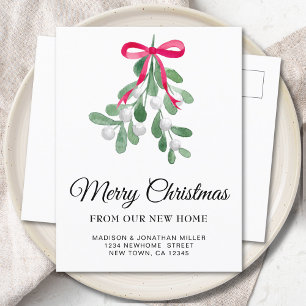 Carte Postale Faire-part Annonce de déménagement pour un joyeux Noël