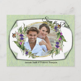 Carte Postale Faire-part Annonce de fleurs sauvages et écologiques de print