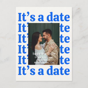 Carte Postale Faire-part Annonce de mariage avec photo rétro 90 pour save t