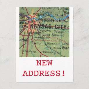 Carte Postale Faire-part Annonce de nouvelle adresse à Kansas City