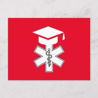 Carte Postale Faire-part Annonce/invitation de fin d'études de secouriste p