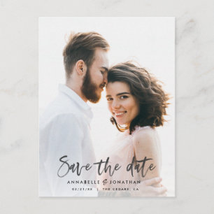 Carte Postale Faire-part aquarelle enregistrer la date