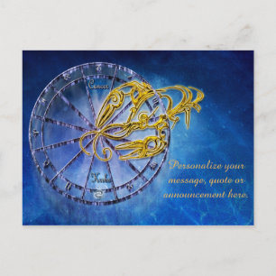 Carte Postale Faire-part Astrologie Cancer Horoscope Personnaliser le messa