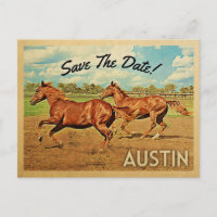 Austin Texas Sauvegarder La Date Chevaux
