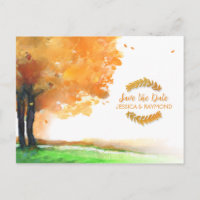 Automne Arbres Automne Chute Enregistrer la date C