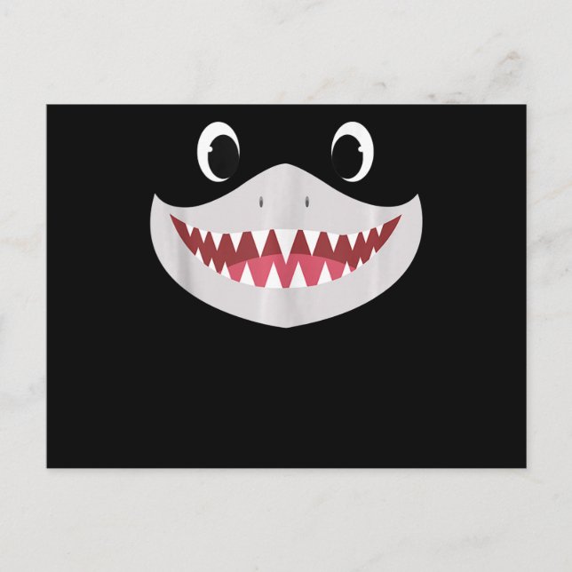 Carte Postale Faire-part Baby Shark Halloween - Cadeaux de requin mignons (Devant)
