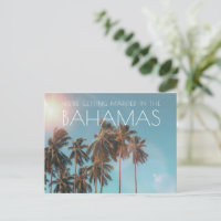 Bahamas Tropical Beach Wedding Enregistrer la date