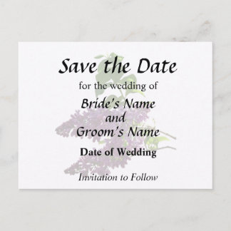 Carte Postale Faire-part Beaux Lilas