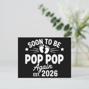 Carte Postale Faire-part Bientôt de nouveau Pop Pop en 2026 Grossesse 