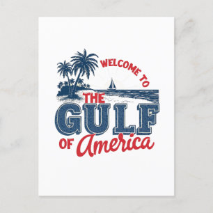 Carte Postale Faire-part Bienvenue dans le Golfe d'Amérique Immigrant Mexic