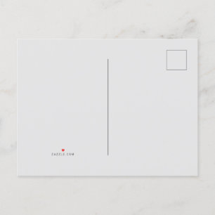 Carte Postale Faire-part Blanc #FFFFF, Aqua Haze