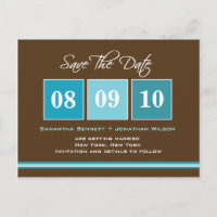 Blocs de date - Turquoise