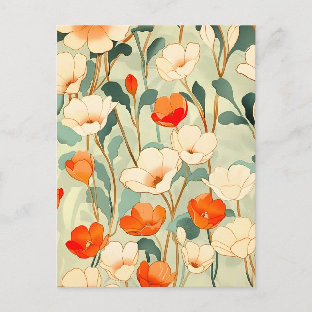 Carte Postale Faire-part Blossom vintage (Devant)
