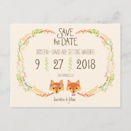 Carte Postale Faire-part Bois blancs (ivoire) Enregistrer la date