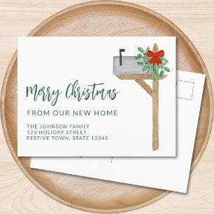 Carte Postale Faire-part Boîte aux lettres de Joyeux Noël