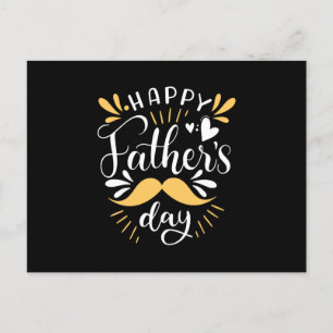 Carte Postale Faire-part Bonne Fête des pères Papa Cadeau Pour Papa