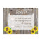 Bottes de Cowboy et Mariage RSVP Tournesols