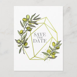 Carte Postale Faire-part Branches d'olivier  Nature Verdure Mariage Botaniq