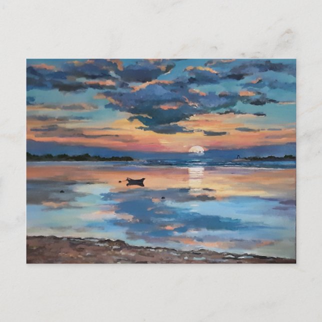 Carte Postale Faire-part Bribie Island Queensland au lever du jour (Devant)