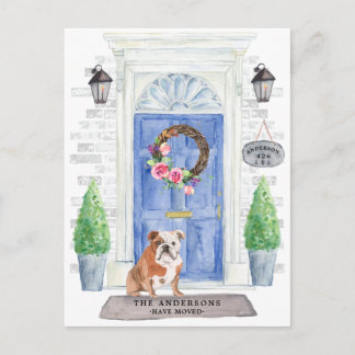 Carte postale Faire-part Bulldog Moving anglais