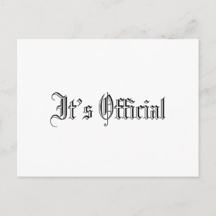 Carte Postale Faire-part C’est un simple Mariage gothique officiel
