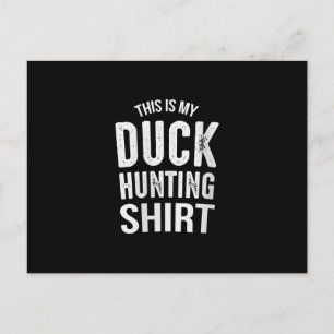 Carte Postale Faire-part Cadeau de chasse de canard de femmes mon chien mar