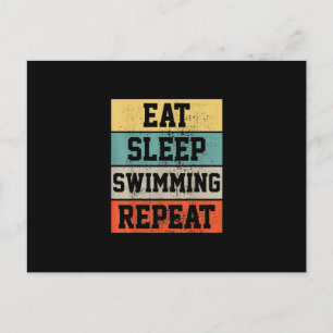 Carte Postale Faire-part Cadeau de natation nageur nage