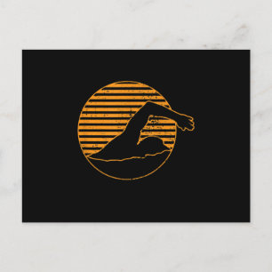 Carte Postale Faire-part Cadeau Design De Baignade Pour Amoureux De Baignad