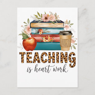 Carte Postale Faire-part Cadeau pour Enseignant Enseigner est une Affaire