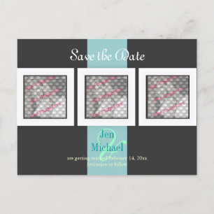 Carte Postale Faire-part Cadres de photos PixDezines pour annoncer la date/