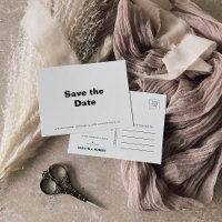 Calendrier de mariage formel minimaliste pour sauv