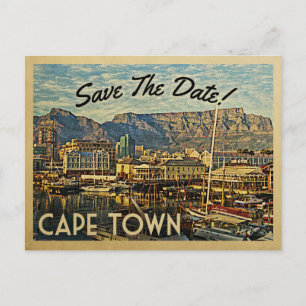 Carte Postale Faire-part Cap Sauvez La Date Afrique Du Sud