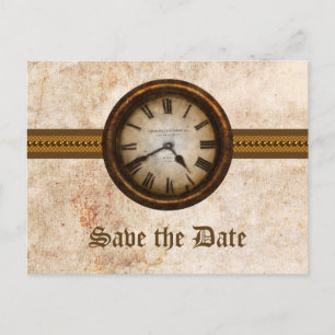 Carte Postale Faire-part Carton d'invitation de mariage à l'ancienne avec u