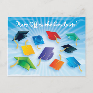 Carte Postale Faire-part Casquettes de l'école supérieure !