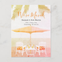 Chaises de plage tropicales roses en mouvement