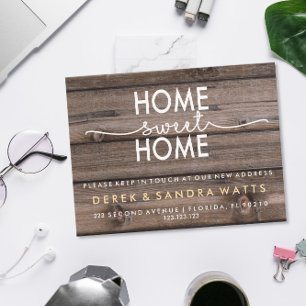 Carte Postale Faire-part Change of address we have moved house tropical