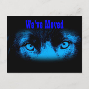 Carte Postale Faire-part Changement d'adresse des yeux intenses